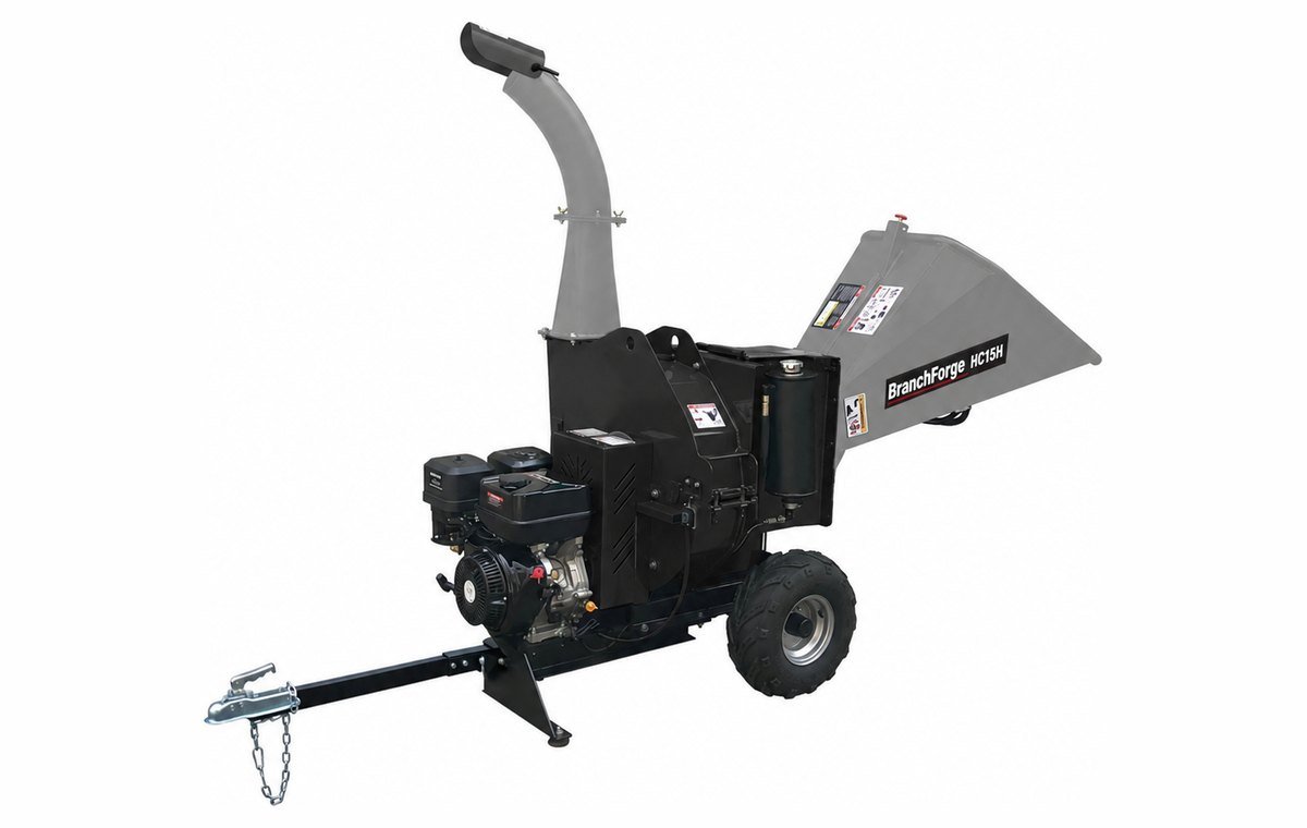 HC15H towable petrol wood chipper, full profile