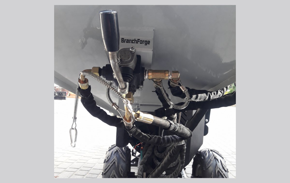 HC15H hydraulic feed control lever, valve block and hoses
